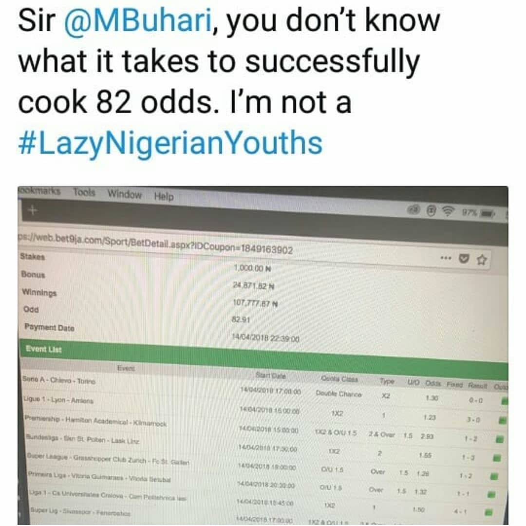 'We are not Lazy' - Nigerian youths reply President Buhari, share photos of their handiwork