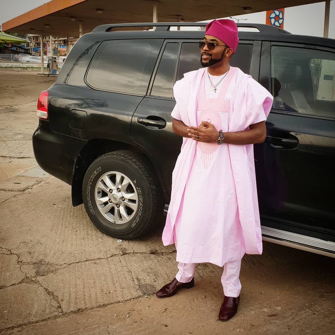 Banky W and Adesua Etomi step out for Actor, Gaberiel Afolayan's Traditional wedding