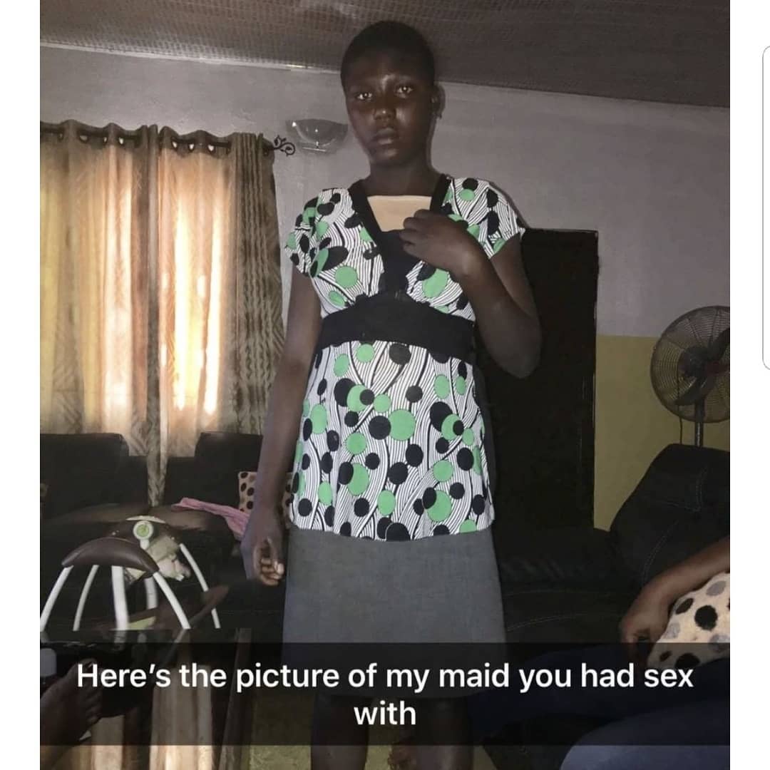 Nigerian lady calls outs her partner for assaulting her and sleeping with their househelp. (Photos)