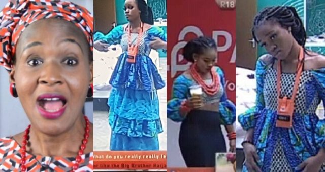 #BBNaija: "The dress is ugly" - Kemi Olunloyo reacts to Cee-C's PayPorte dress.