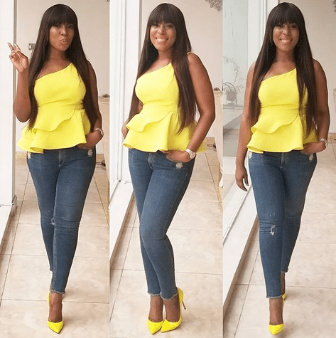 Linda Ikeji is now hiding her fingers in new photos... Fans suspect she's Pregnant