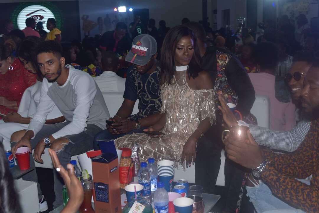 #BBNaija: 'See Gobbe' winner, Efe spotted alongside other former housemates at live show in Lagos.