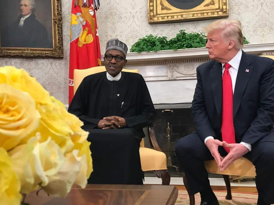 President Buhari meets Donald Trump