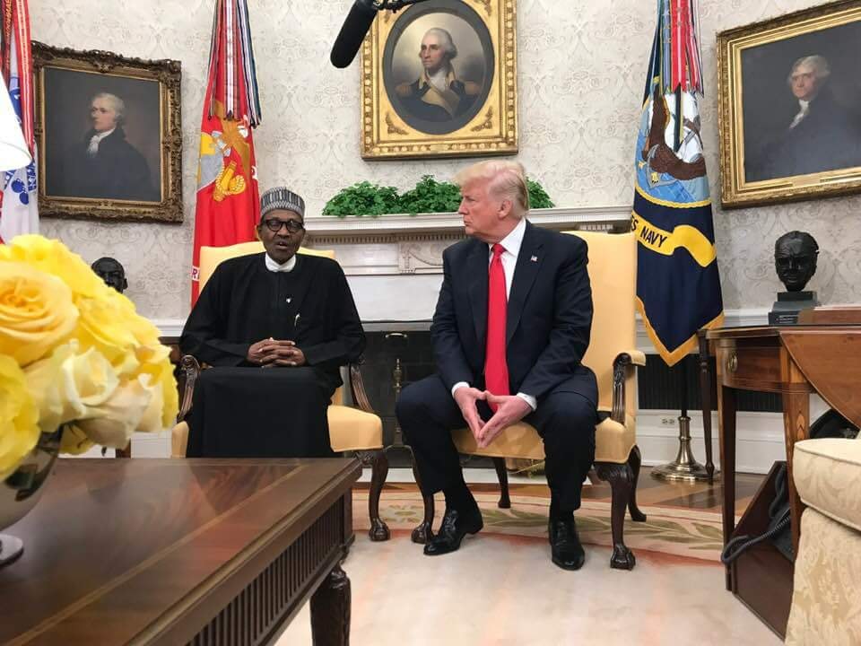 President Buhari meets Donald Trump