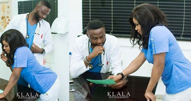 Pre-Wedding Photos Of A Medical Doctor And Nurse