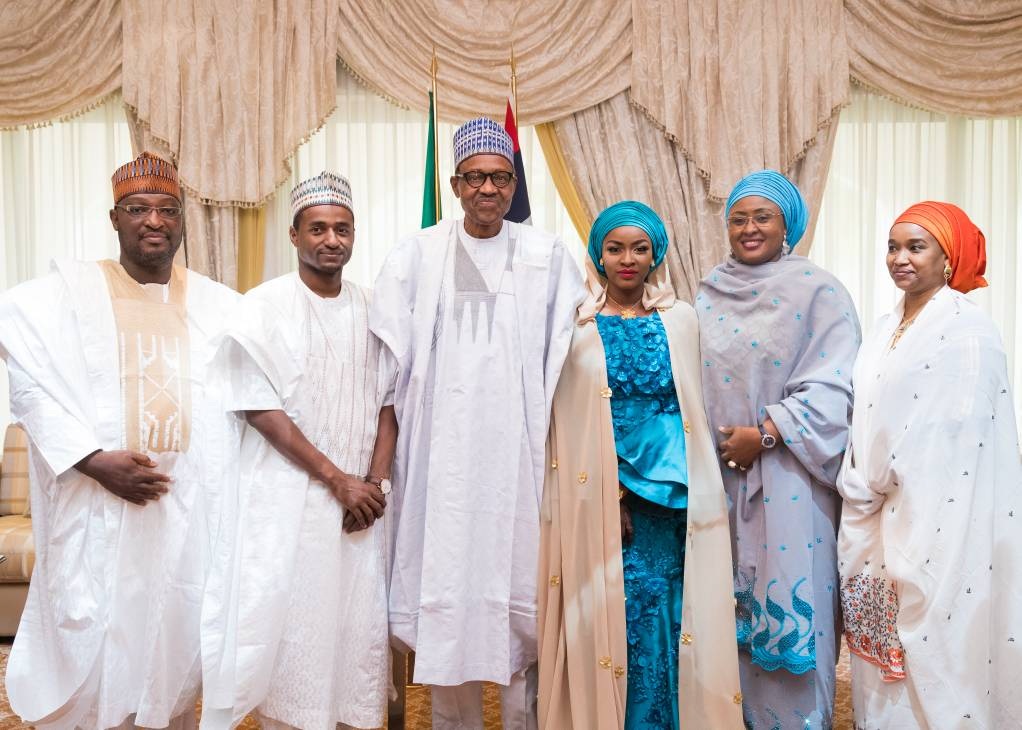 Aisha Buhari's younger brother, Hamza weds his beautiful bride in style (Photos)