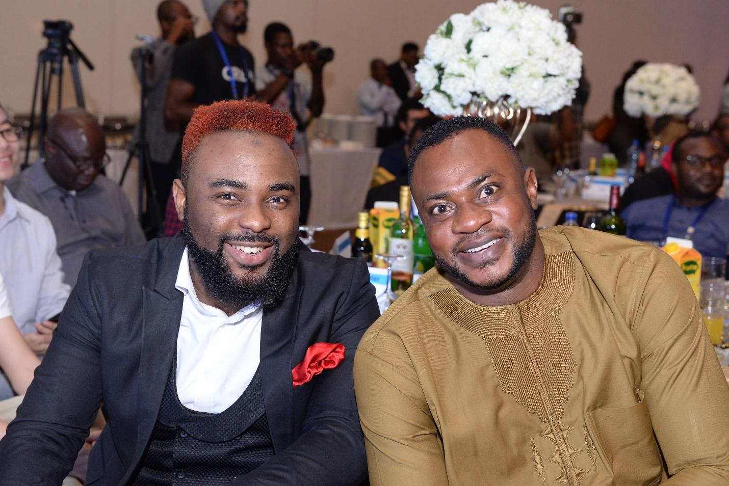 Nollywood actor-Adekola Odunlade and VJ Adams.