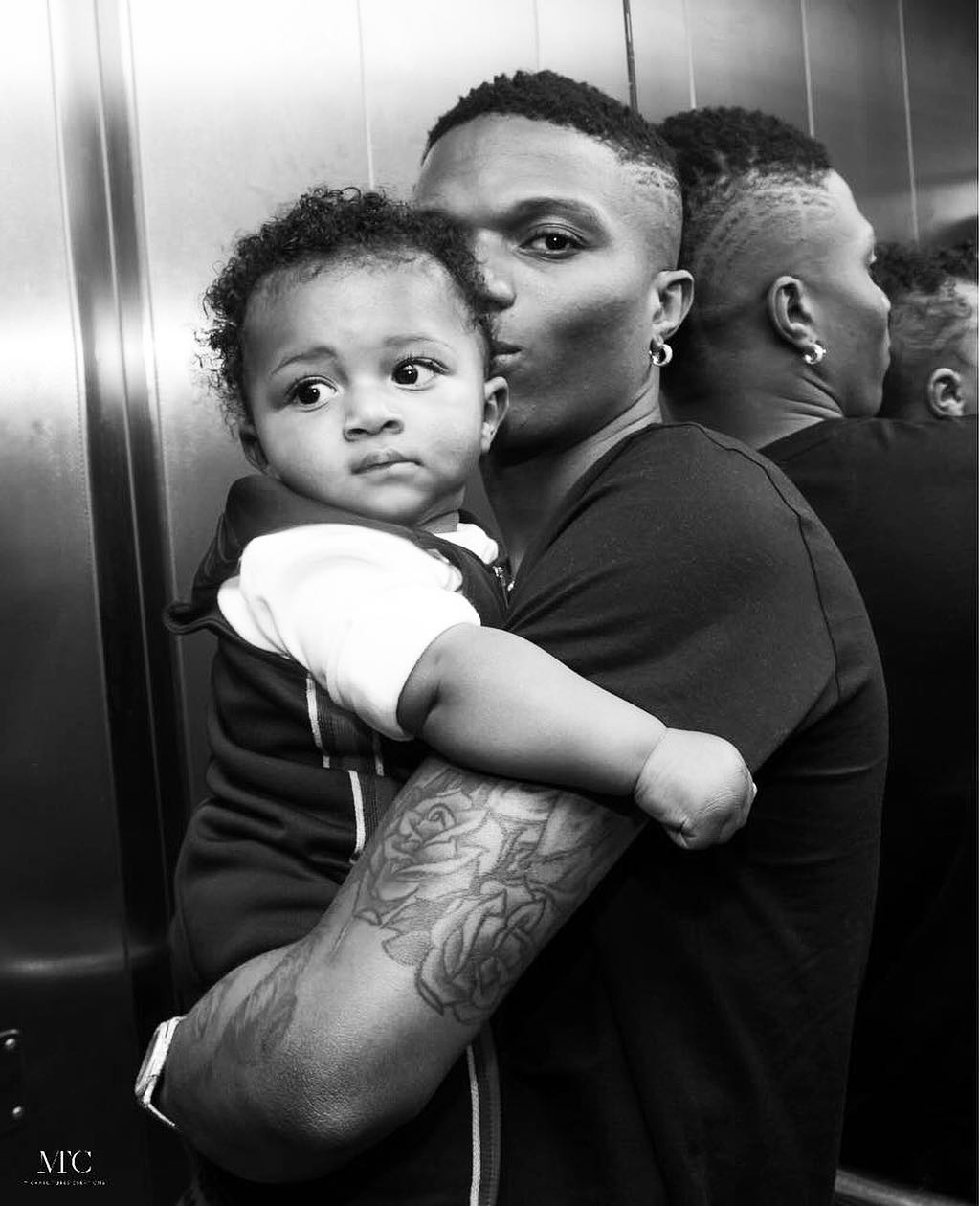 Awwwn! Wizkid shares video of himself spending quality time with his son 'Zion'