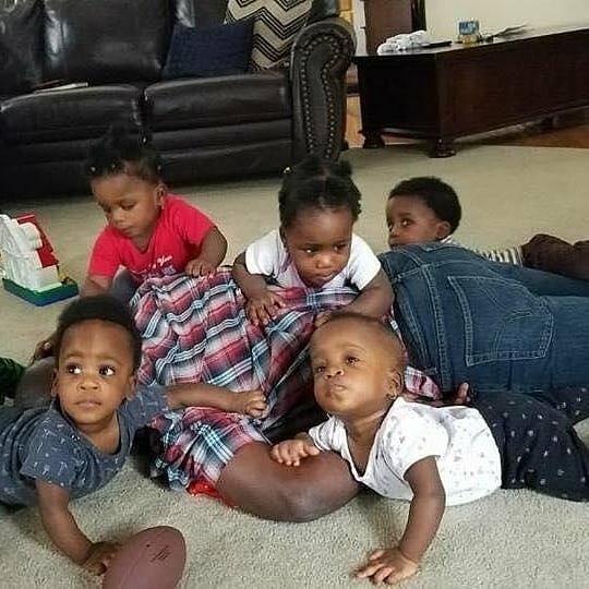 Nigerian couple who gave birth to sextuplets in the US show off their babies.