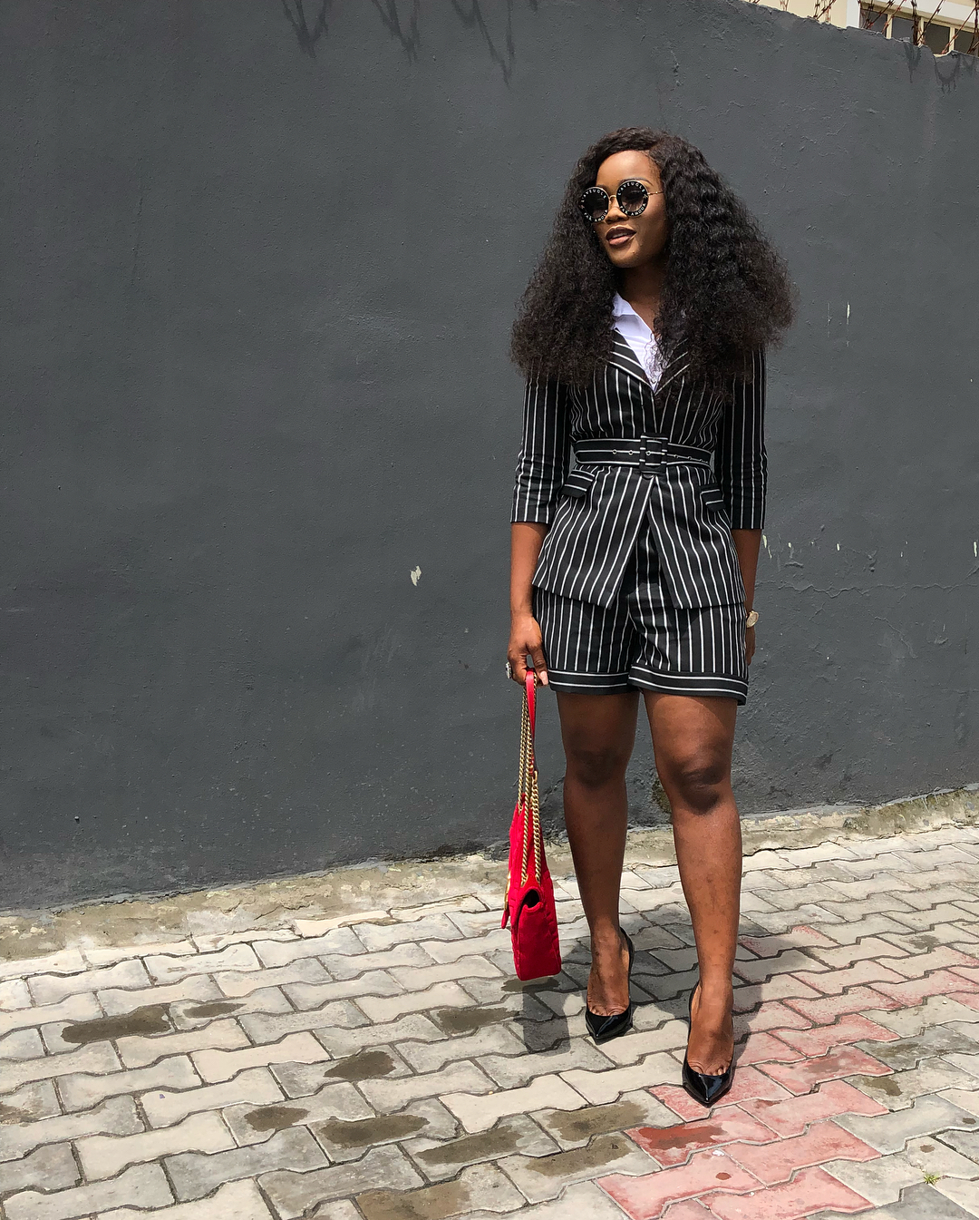 CeeC is all shades of classy as she rocks N348,000 black YSL-Heel Pump. (Photos)