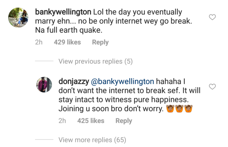 Marriage: 'Joining you soon bro' - Don Jazzy tells Banky W.