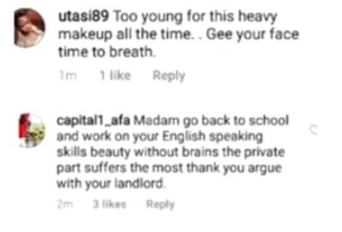 'Madam go back to school and work on your English'- Fans slam Nina after she shared video of herself with heavy make up.