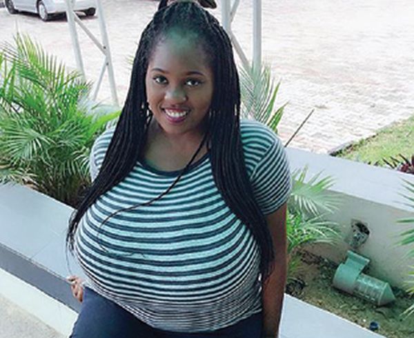 'My Huge Boobs Brings Joy & Embarrassment, People Keep Staring Everywhere' - Nigerian Lady Obianuju (Photos)