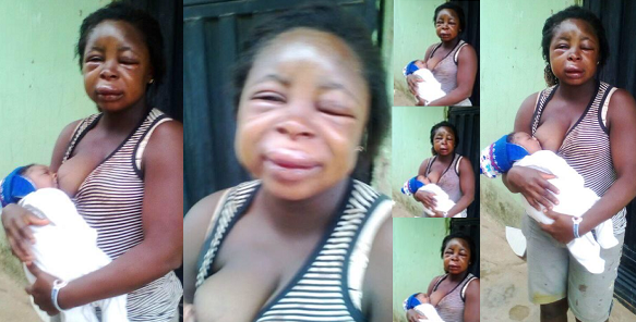 What an 'evil man' did to his wife who just gave birth (photos)