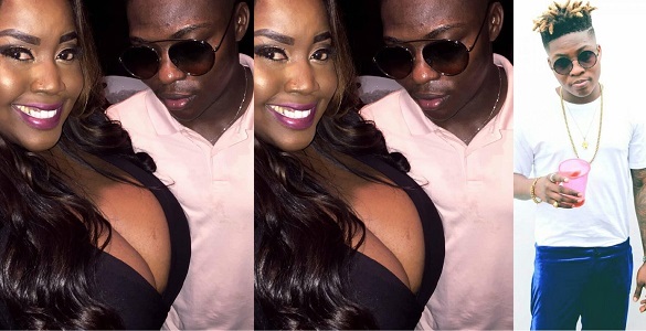 Reekado Banks caught flirtatiously looking at lady's HUGE boobs