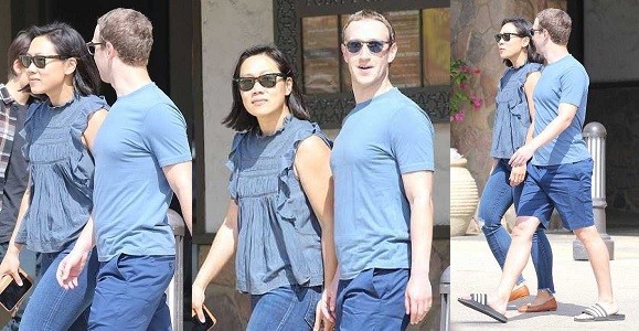 Billionaire Mark Zuckerberg And Wife Pictured On The Street Of California (Photos)