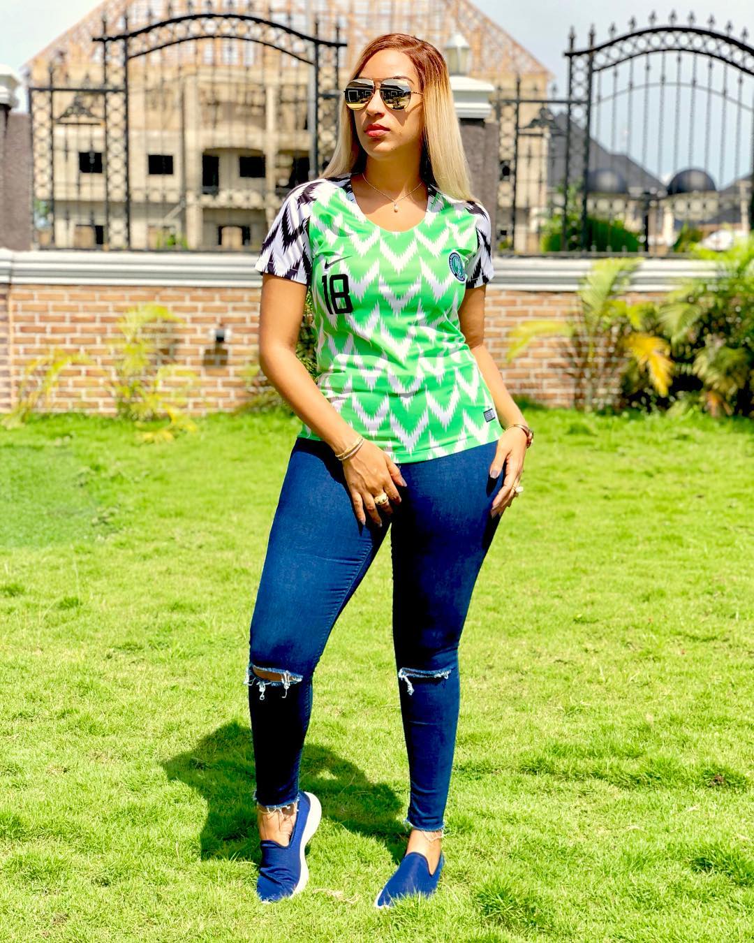 World Cup 2018: Nigerian Celebrities rock Super Eagles Jersey before Croatia loss yesterday