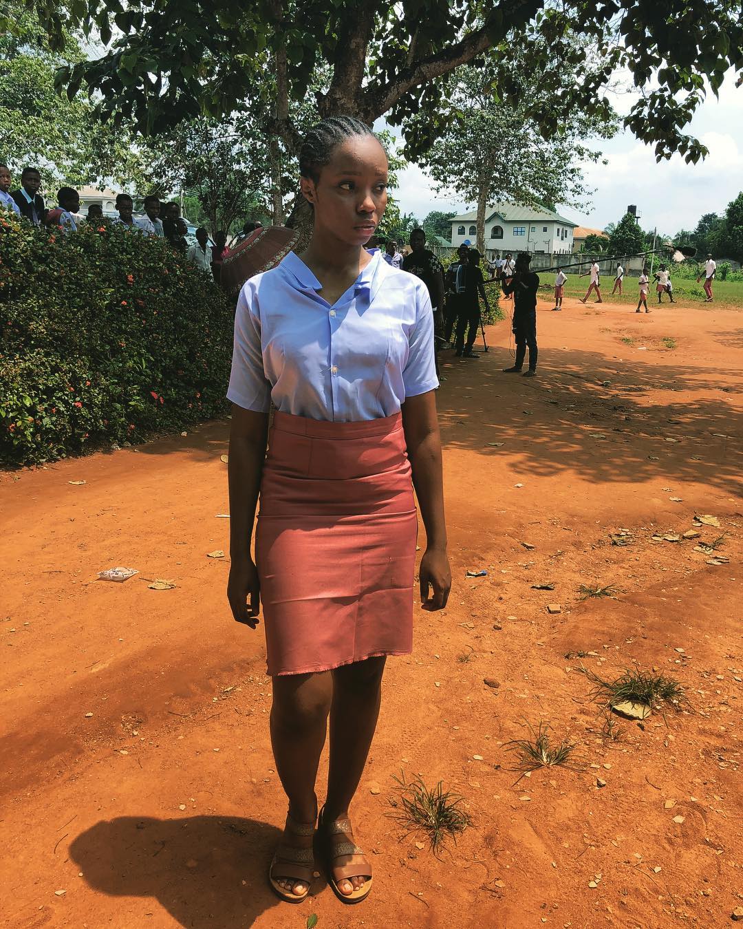 Bambam slays as she rocks secondary school uniform. (Photo)