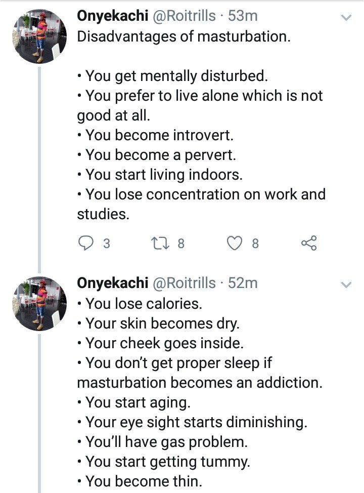 Nigerian Man condemns Masturbation, goes on to list the disadvantages.