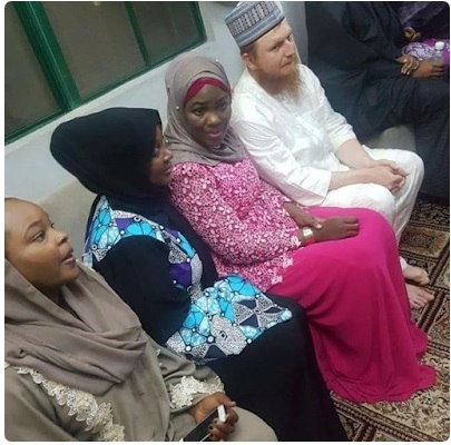 American Man marries Hausa bride he met online after converting to Islam. (Photos)