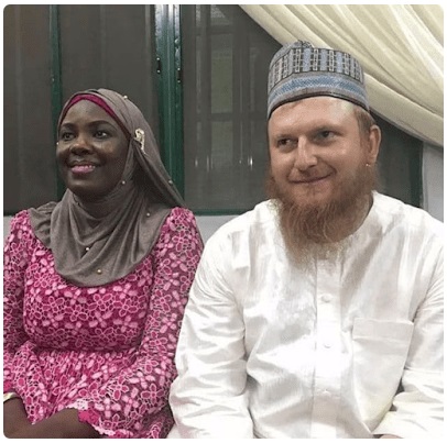 American Man marries Hausa bride he met online after converting to Islam. (Photos)