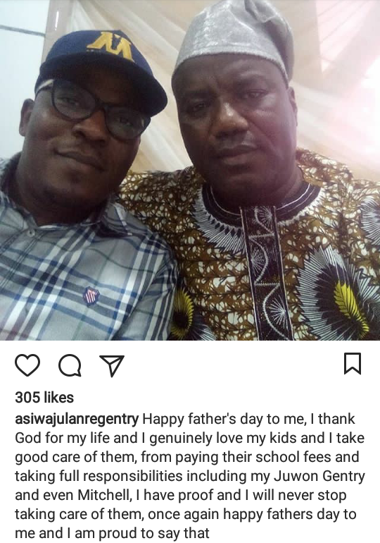 Mercy Aigbe's ex, Lanre Gentry responds to her shady Father's Day post by listing all he does for his kid and hers.
