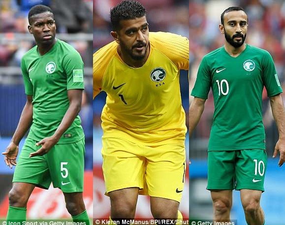World Cup 2018: Saudi Arabia lists three players who will face 'penalty' when they return from Russia after 5-0 defeat.