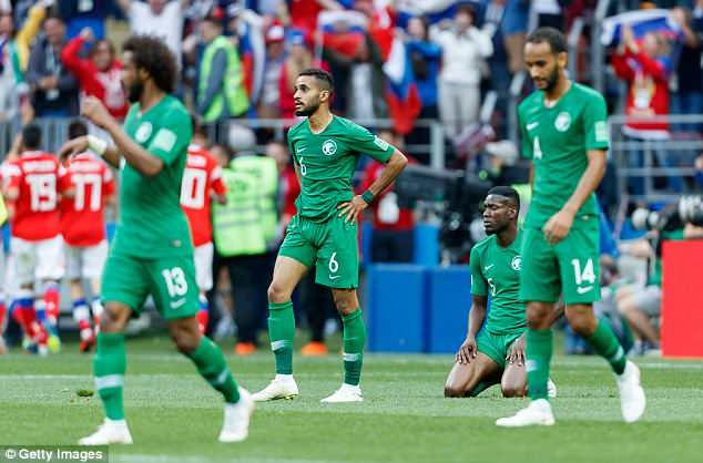 World Cup 2018: Saudi Arabia lists three players who will face 'penalty' when they return from Russia after 5-0 defeat.