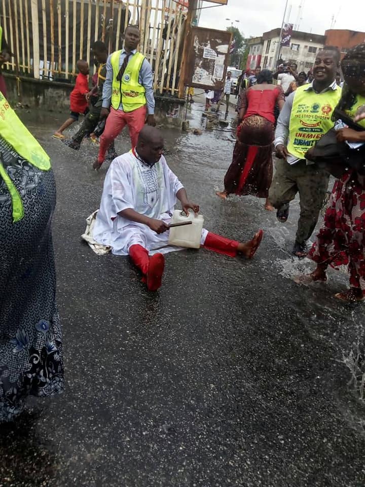 Lord Chosen members pictured during an 'intense' evangelism