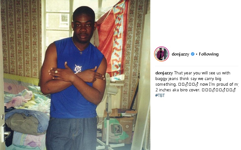Don Jazzy shares Throwback Photo with a funny Caption (Photo)