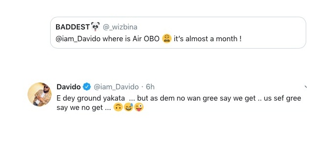 Davido Opens up on his delayed Private Jet's 'Public Appearance'