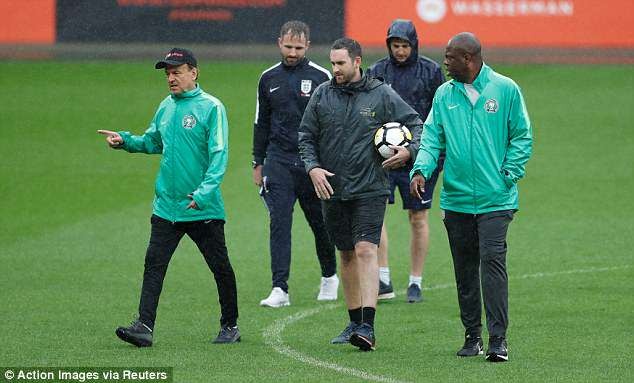 Super Eagles of Nigeria gear up for England friendly at Wembley Stadium today (Photos)