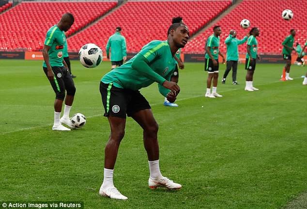 Super Eagles of Nigeria gear up for England friendly at Wembley Stadium today (Photos)