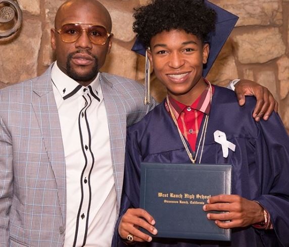 'I'm so proud of my son for doing something that I didn't do' - Floyd Mayweather celebrates son's graduation from high school