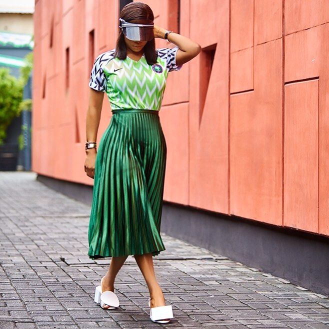 World Cup 2018: Nigerian Celebrities rock Super Eagles Jersey before Croatia loss yesterday