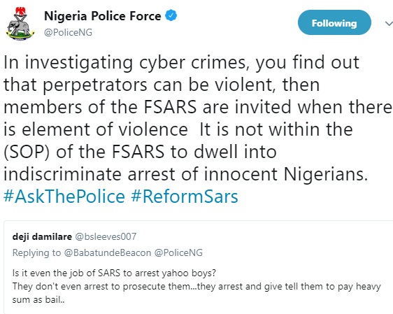 'SARS officers do not have the mandate to stop and search anybody's phone' - Nigeria Police Force