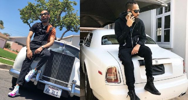 Talented Rapper, Phyno Flaunts His White Rolls Royce (Photos)