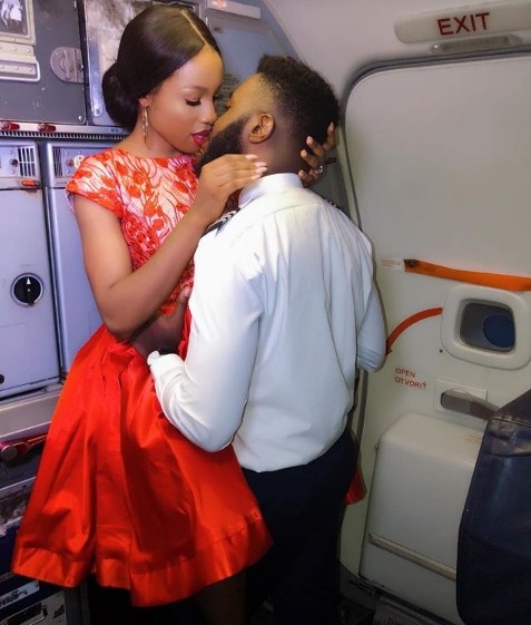 Handsome Pilot and Fiancee take their romantic pre-wedding shoot to the Airfield & cockpit (Photos)