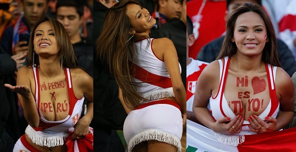 World Cup 2018: Meet Lady who takes off her top whenever her team scores.