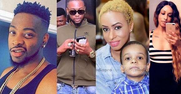 Teddy A reacts after his babymama called him out