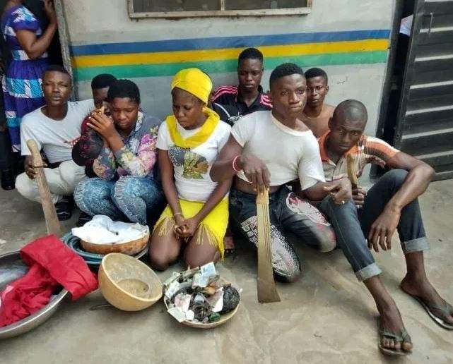 Female cultist, 7 others arrested during initiation into 'One Million Boys' in Lagos