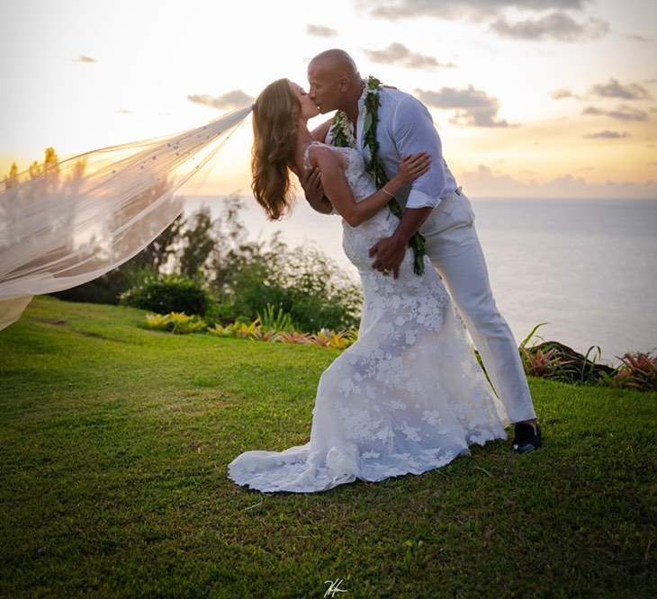 Dwayne 'The Rock' Johnson marries his longtime girlfriend Lauren Hashian (Photos)