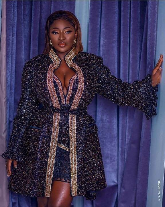 Actress Yvonne Jegede rocks cleavage-baring mini dress as she marks her 36th birthday