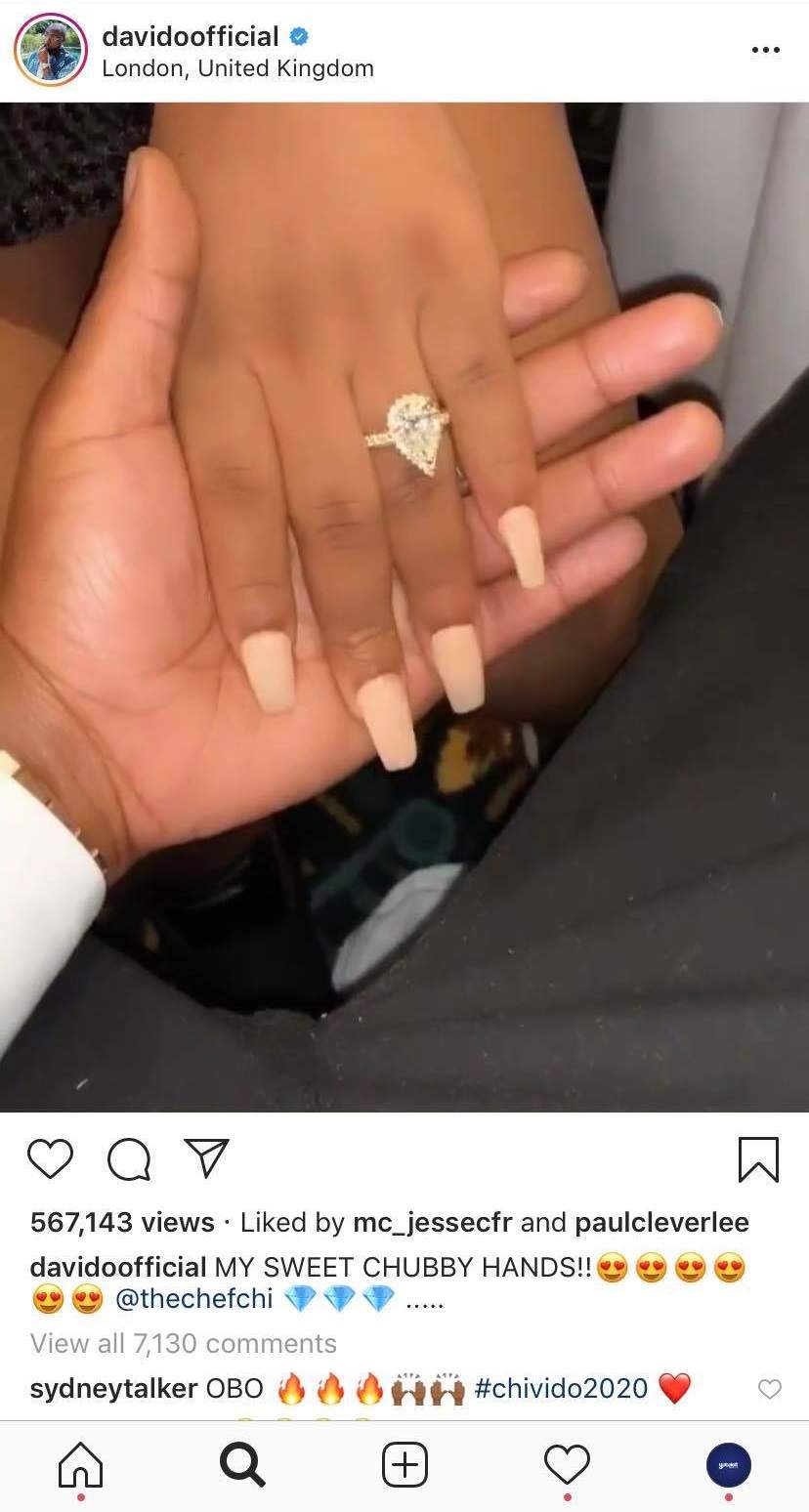 Moment Davido 'was shaking' while he proposed to 'heavily pregnant' Chioma! (VIDEO)