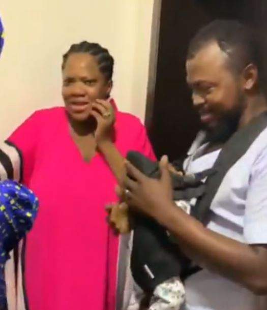 Toyin Abraham's husband and family members surprise her as she turns 35 today (video)