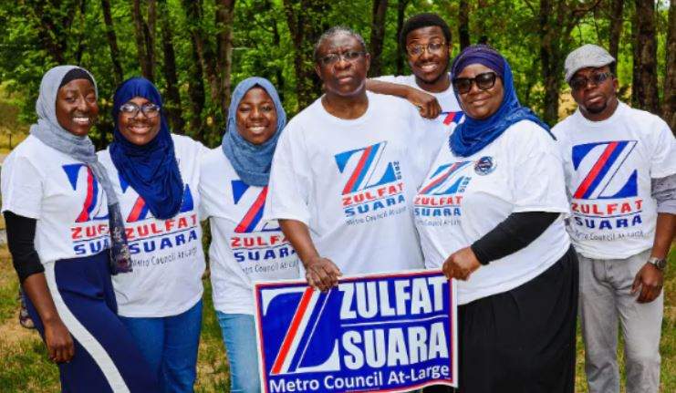 Nigerian woman, Zulfat Suara becomes first Muslim woman to be elected to Nashville office