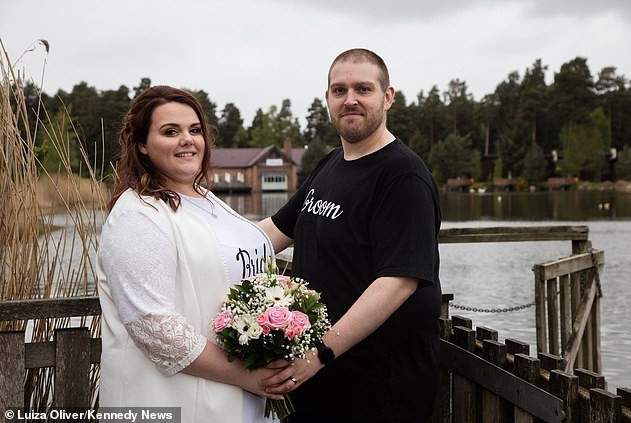 Couple get married in t-shirts, jeans and trainers to prove you don't need to spend much to 'please other people' (Photos)