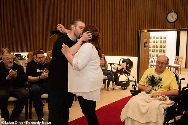 Couple get married in t-shirts, jeans and trainers to prove you don't need to spend much to 'please other people' (Photos)