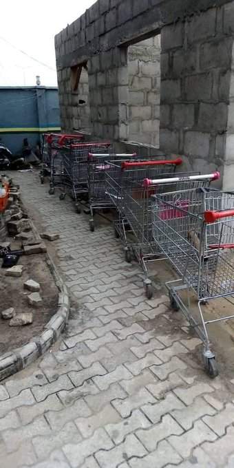 Shoprite Looters paraded, stolen goods recovered.