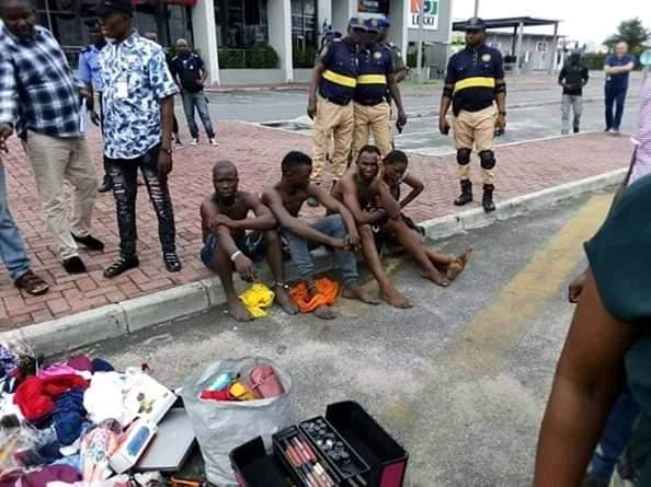 Shoprite Looters paraded, stolen goods recovered.